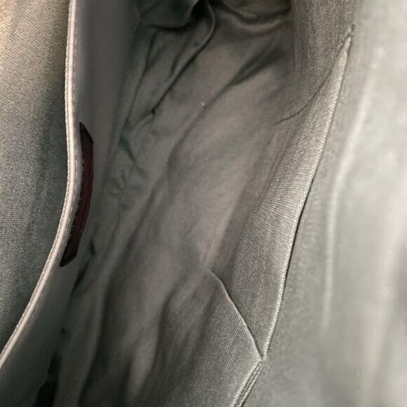 HOBO International VTG Purse Red Brown Polished Leather Bag Zip Two Handles - Picture 14 of 15